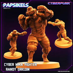 3D Printed Papsikels Cyberpunk Sci-Fi Mma Boxer Fighter Set - 28mm 32mm (Online Only)