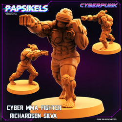 3D Printed Papsikels Cyberpunk Sci-Fi Mma Boxer Fighter Set - 28mm 32mm (Online Only)