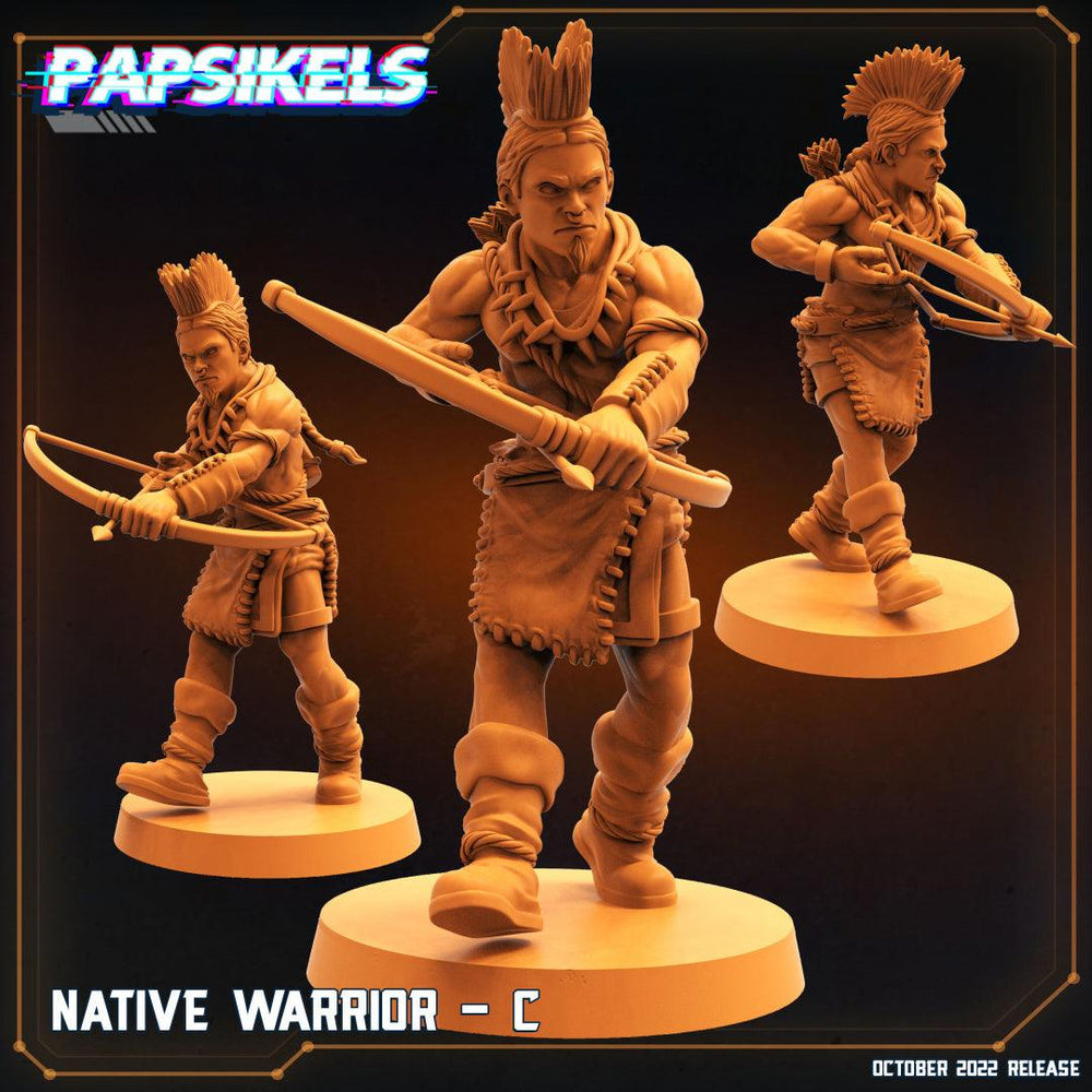 3D Printed Papsikels Cyberpunk Sci-Fi Native Warriors Set - 28mm 32mm (Online Only)
