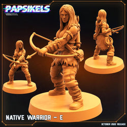 3D Printed Papsikels Cyberpunk Sci-Fi Native Warriors Set - 28mm 32mm (Online Only)