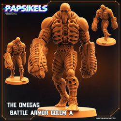 3D Printed Papsikels Cyberpunk Sci-Fi Omega Battle Armor Golem Set - 28mm 32mm (Online Only)