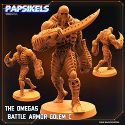3D Printed Papsikels Cyberpunk Sci-Fi Omega Battle Armor Golem Set - 28mm 32mm (Online Only)