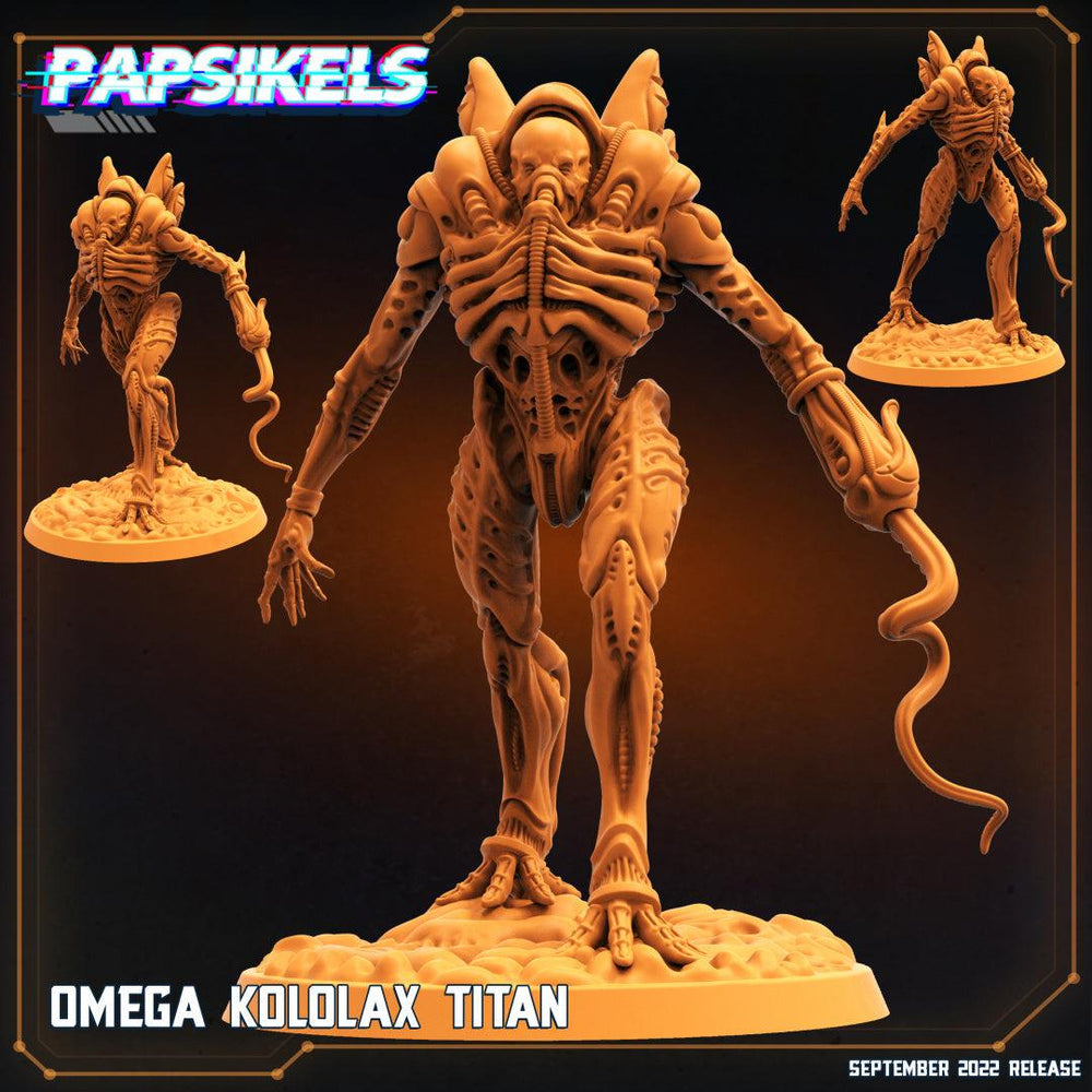 3D Printed Papsikels Cyberpunk Sci-Fi Omega Kololax Titan - 28mm 32mm (Online Only)