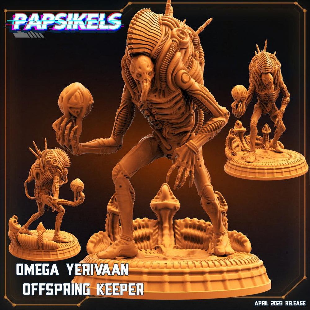 3D Printed Papsikels Cyberpunk Sci-Fi - Omega Yerivaan Offspring Keeper - 28mm 32mm (Online Only)