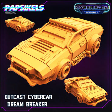 3D Printed Papsikels Cyberpunk Sci-Fi Outcast Cybercar Dream Breaker Cyber Saga - 28mm 32mm (Online Only)