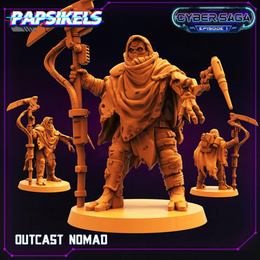 3D Printed Papsikels Cyberpunk Sci-Fi Outcast Nomad Cyber Saga - 28mm 32mm (Online Only)
