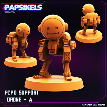 3D Printed Papsikels Cyberpunk Sci-Fi Pcpd Support Drone Set - 28mm 32mm (Online Only)