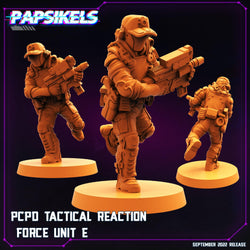 3D Printed Papsikels Cyberpunk Sci-Fi Pcpd Tactical Reaction Force Unit - 28mm 32mm (Online Only)