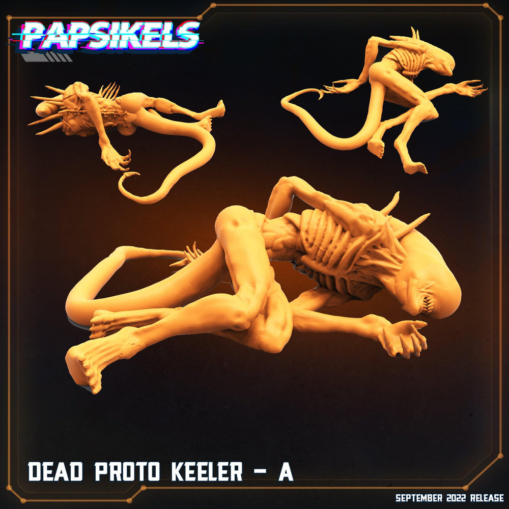 3D Printed Papsikels Cyberpunk Sci-Fi Proto Keeler Set - 28mm 32mm (Online Only)