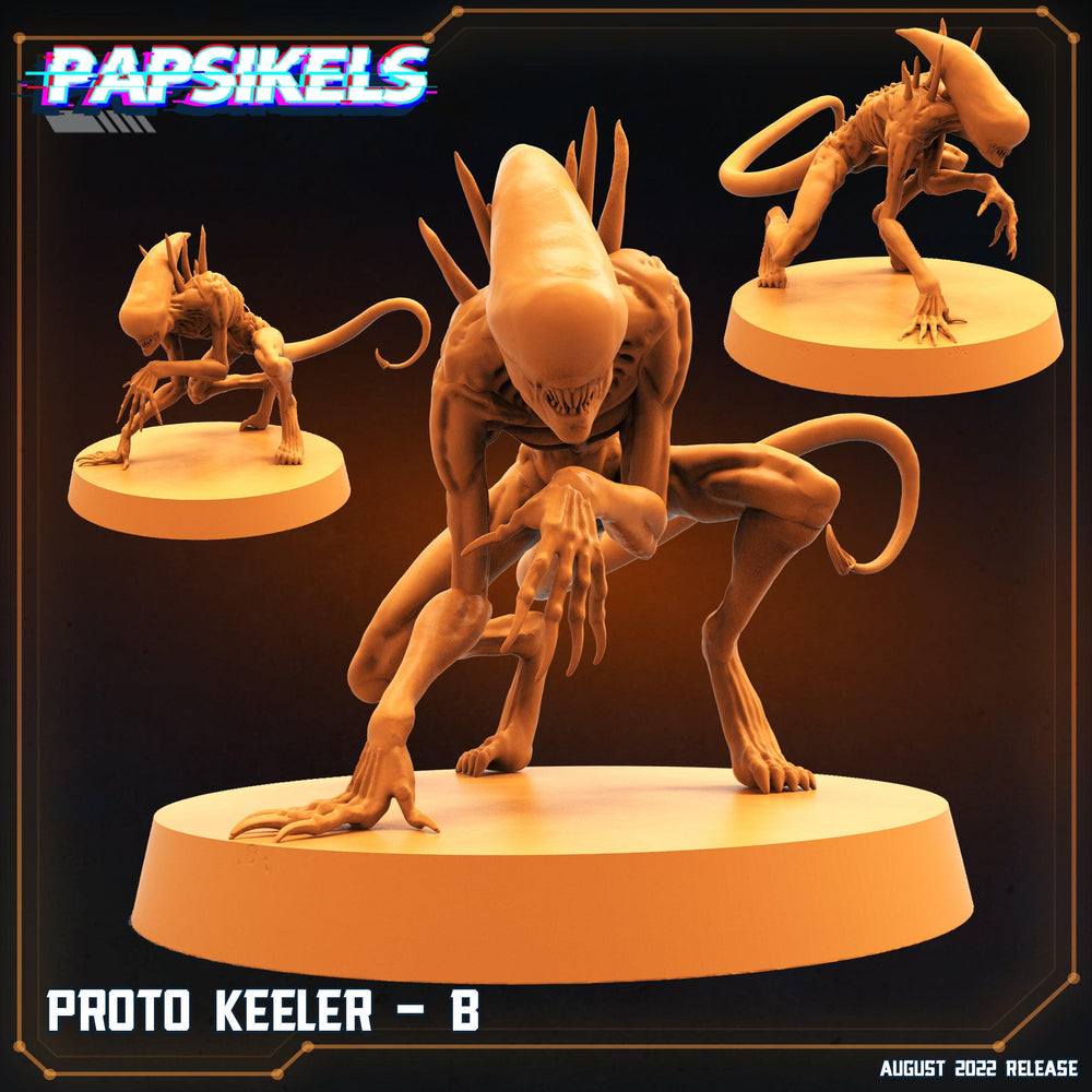 3D Printed Papsikels Cyberpunk Sci-Fi Proto Keeler Set - 28mm 32mm (Online Only)