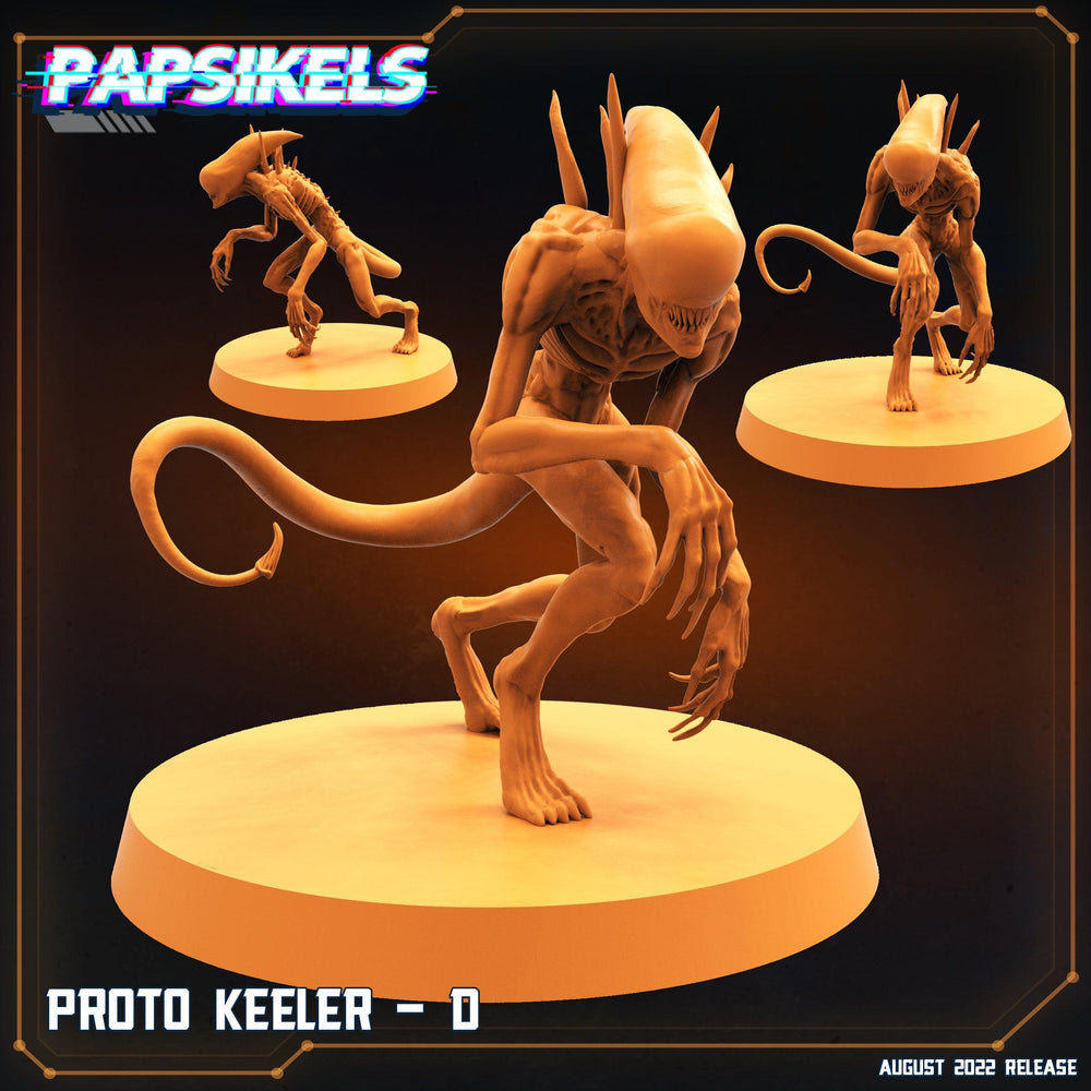 3D Printed Papsikels Cyberpunk Sci-Fi Proto Keeler Set - 28mm 32mm (Online Only)