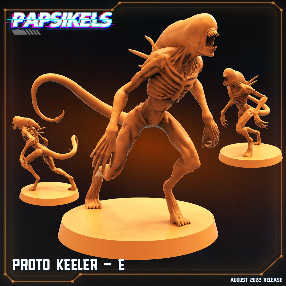 3D Printed Papsikels Cyberpunk Sci-Fi Proto Keeler Set - 28mm 32mm (Online Only)