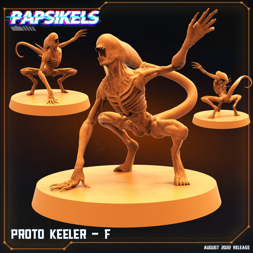 3D Printed Papsikels Cyberpunk Sci-Fi Proto Keeler Set - 28mm 32mm (Online Only)