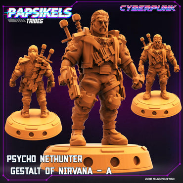 3D Printed Papsikels Cyberpunk Sci-Fi Psycho Nethunter Gestalt Of Nirvana A - 28mm 32mm (Online Only)