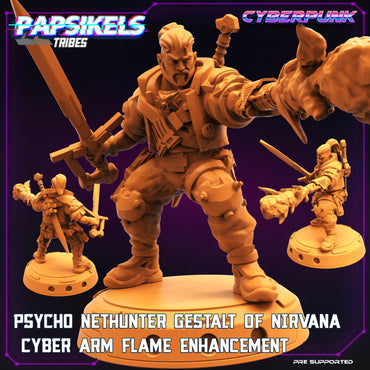 3D Printed Papsikels Cyberpunk Sci-Fi Psycho Nethunter Gestalt Of Nirvana Flame - 28mm 32mm (Online Only)