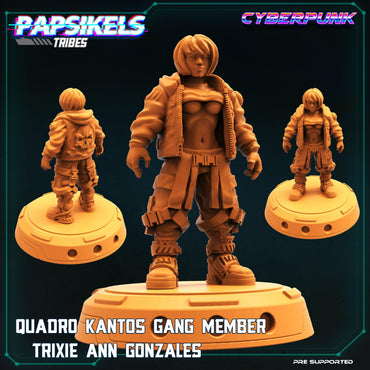 3D Printed Papsikels Cyberpunk Sci-Fi Quadro Kantos Gang Trixie Ann Gonazales - 28mm 32mm (Online Only)