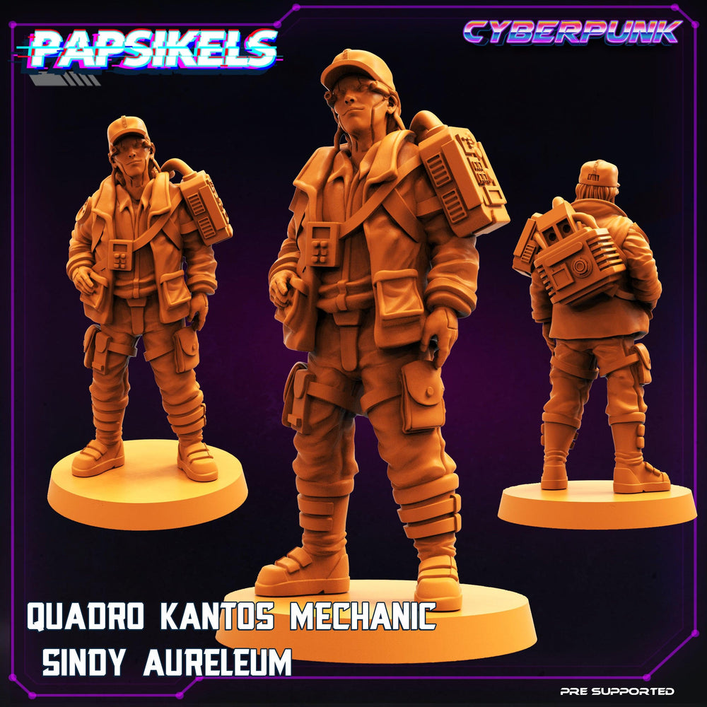 3D Printed Papsikels Cyberpunk Sci-Fi Quadro Kantos Set - 28mm 32mm (Online Only)