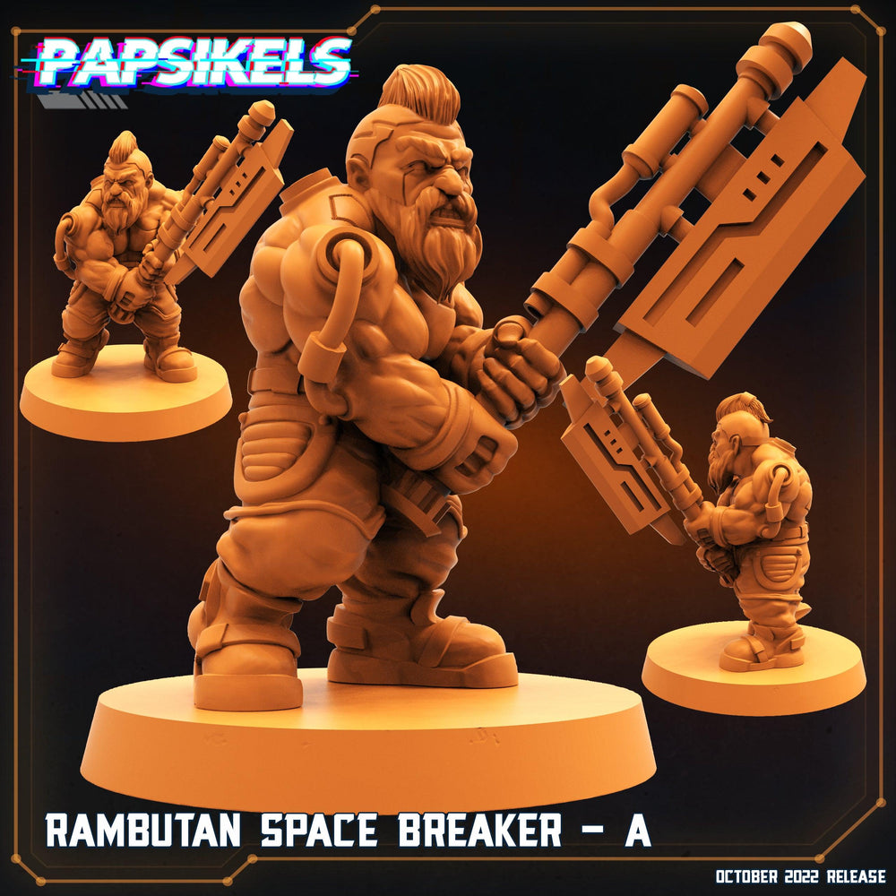 3D Printed Papsikels Cyberpunk Sci-Fi Rambutan Space Breakers Set - 28mm 32mm (Online Only)