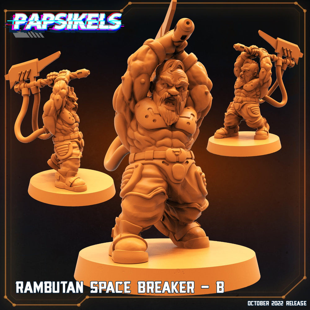 3D Printed Papsikels Cyberpunk Sci-Fi Rambutan Space Breakers Set - 28mm 32mm (Online Only)