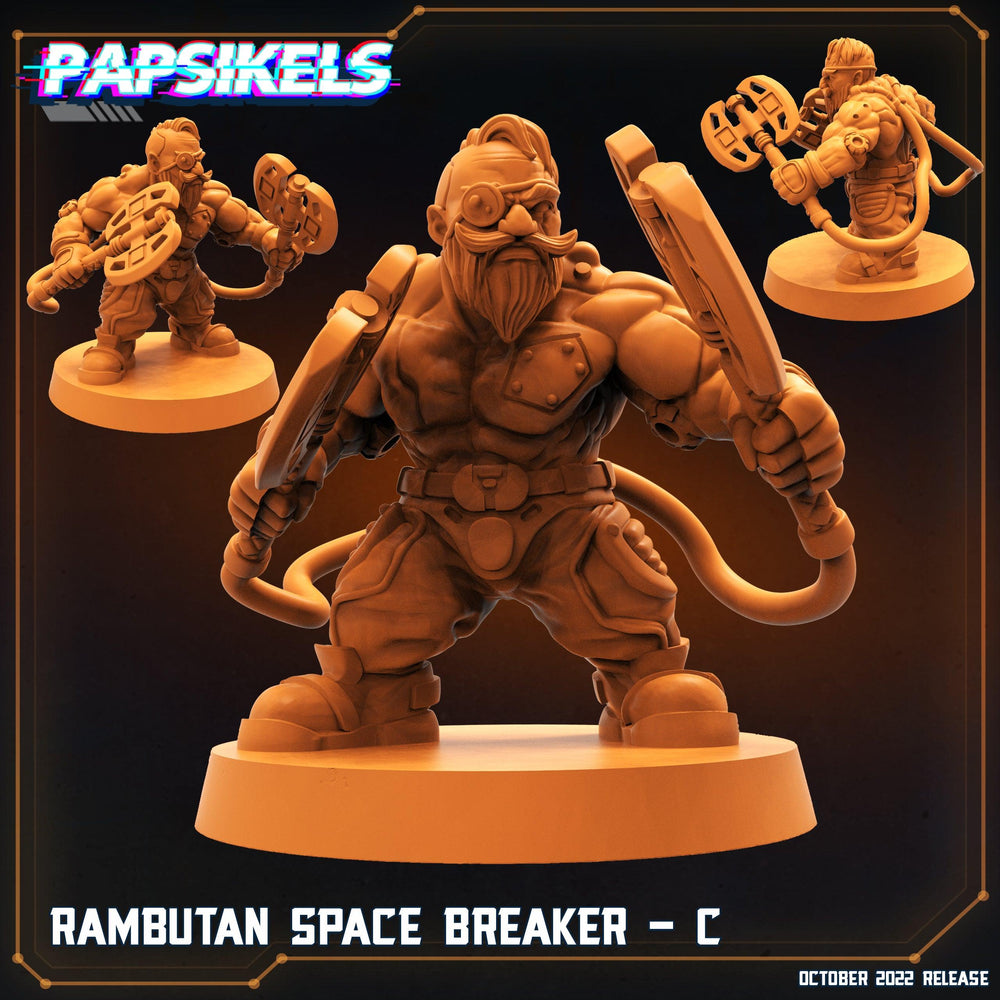 3D Printed Papsikels Cyberpunk Sci-Fi Rambutan Space Breakers Set - 28mm 32mm (Online Only)