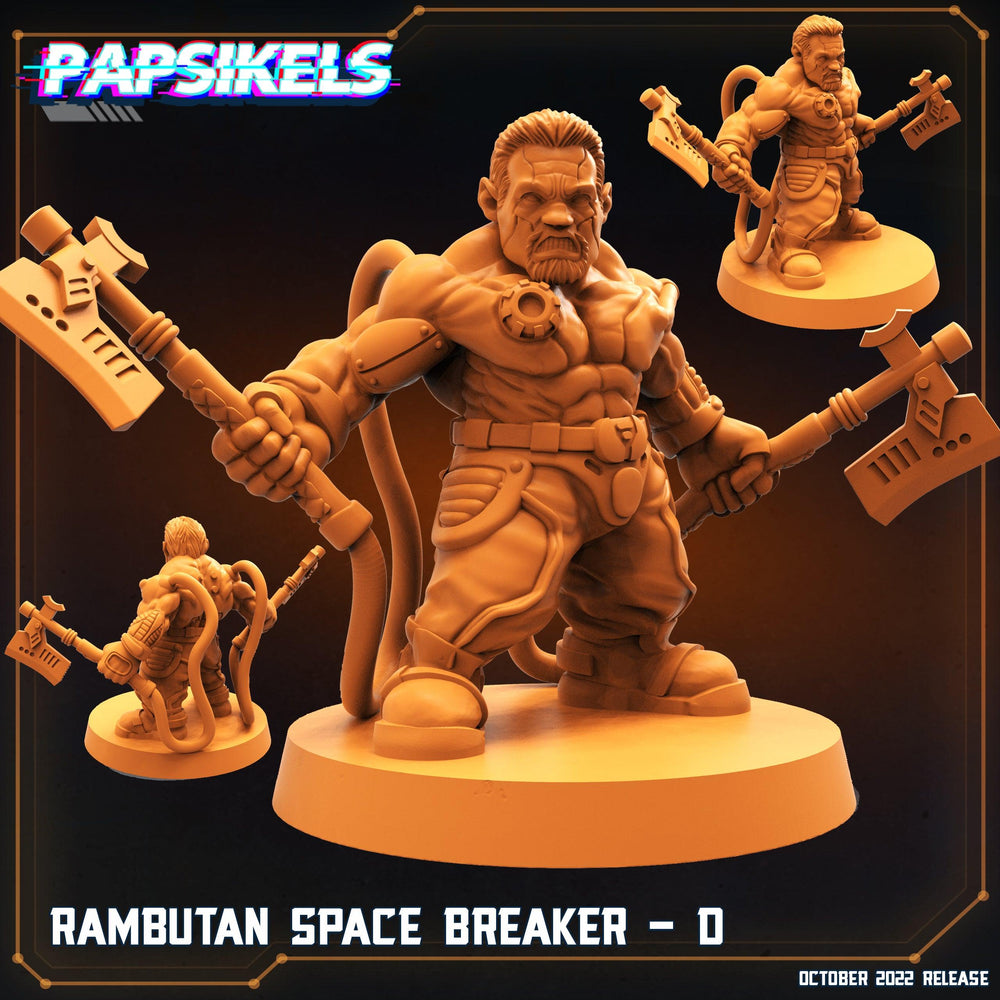3D Printed Papsikels Cyberpunk Sci-Fi Rambutan Space Breakers Set - 28mm 32mm (Online Only)