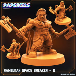 3D Printed Papsikels Cyberpunk Sci-Fi Rambutan Space Breakers Set - 28mm 32mm (Online Only)