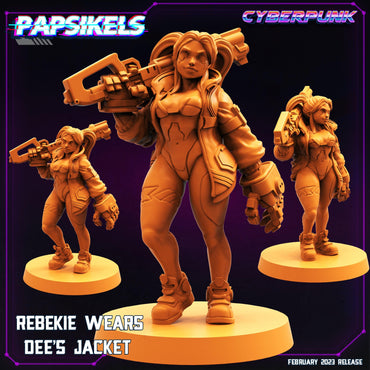 3D Printed Papsikels Cyberpunk Sci-Fi - Rebekie Wears Dee Ramirez Jacket - 28mm 32mm (Online Only)