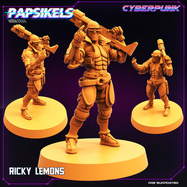 3D Printed Papsikels Cyberpunk Sci-Fi Ricky Lemons - 28mm 32mm (Online Only)