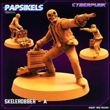 3D Printed Papsikels Cyberpunk Sci-Fi Skelerobber Set - 28mm 32mm (Online Only)