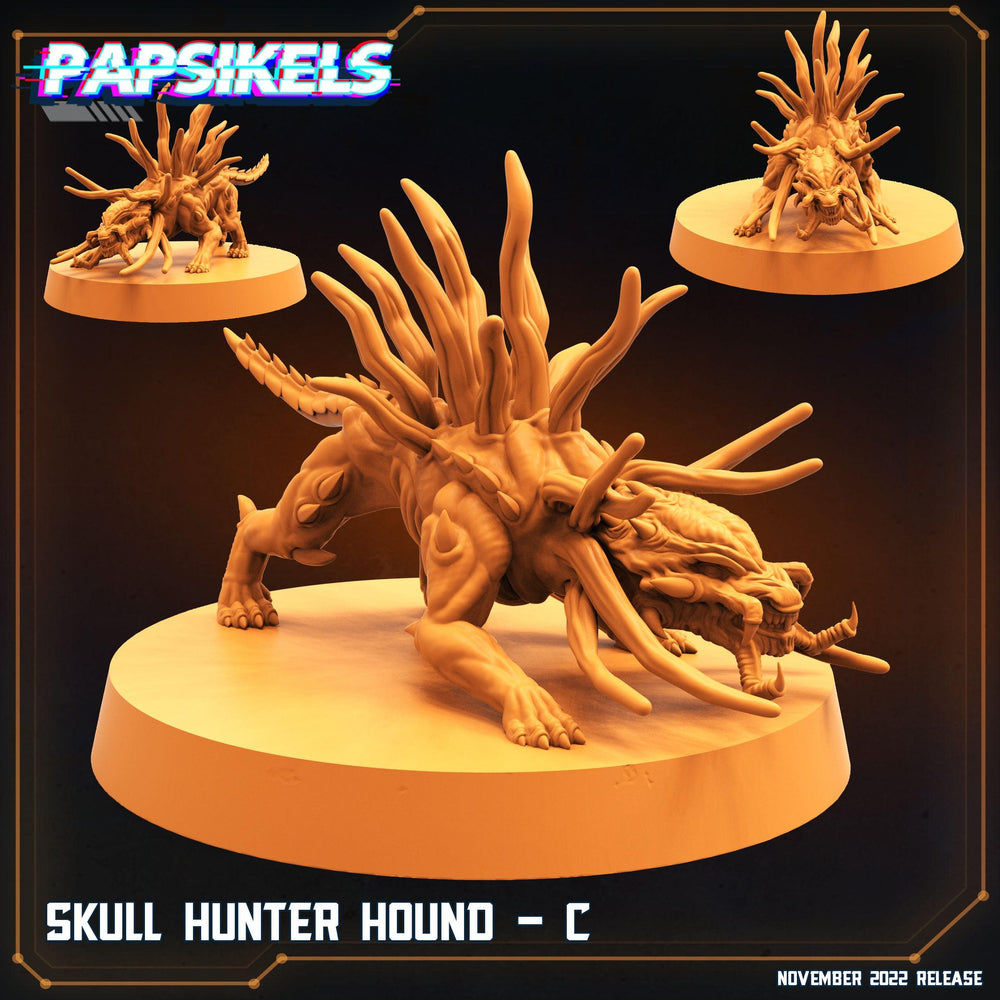 3D Printed Papsikels Cyberpunk Sci-Fi Skull Hunter Hounds Set - 28mm 32mm (Online Only)