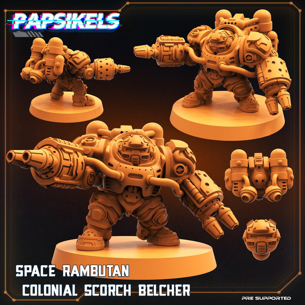 3D Printed Papsikels Cyberpunk Sci-Fi Space Rambutan Colonial Set - 28mm 32mm (Online Only)