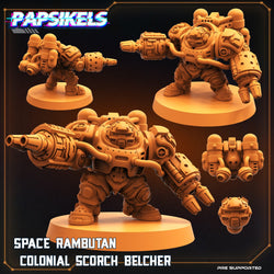 3D Printed Papsikels Cyberpunk Sci-Fi Space Rambutan Colonial Set - 28mm 32mm (Online Only)