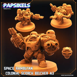 3D Printed Papsikels Cyberpunk Sci-Fi Space Rambutan Colonial Set - 28mm 32mm (Online Only)