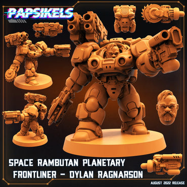 3D Printed Papsikels Cyberpunk Sci-Fi Space Rambutan Set - 28mm 32mm (Online Only)