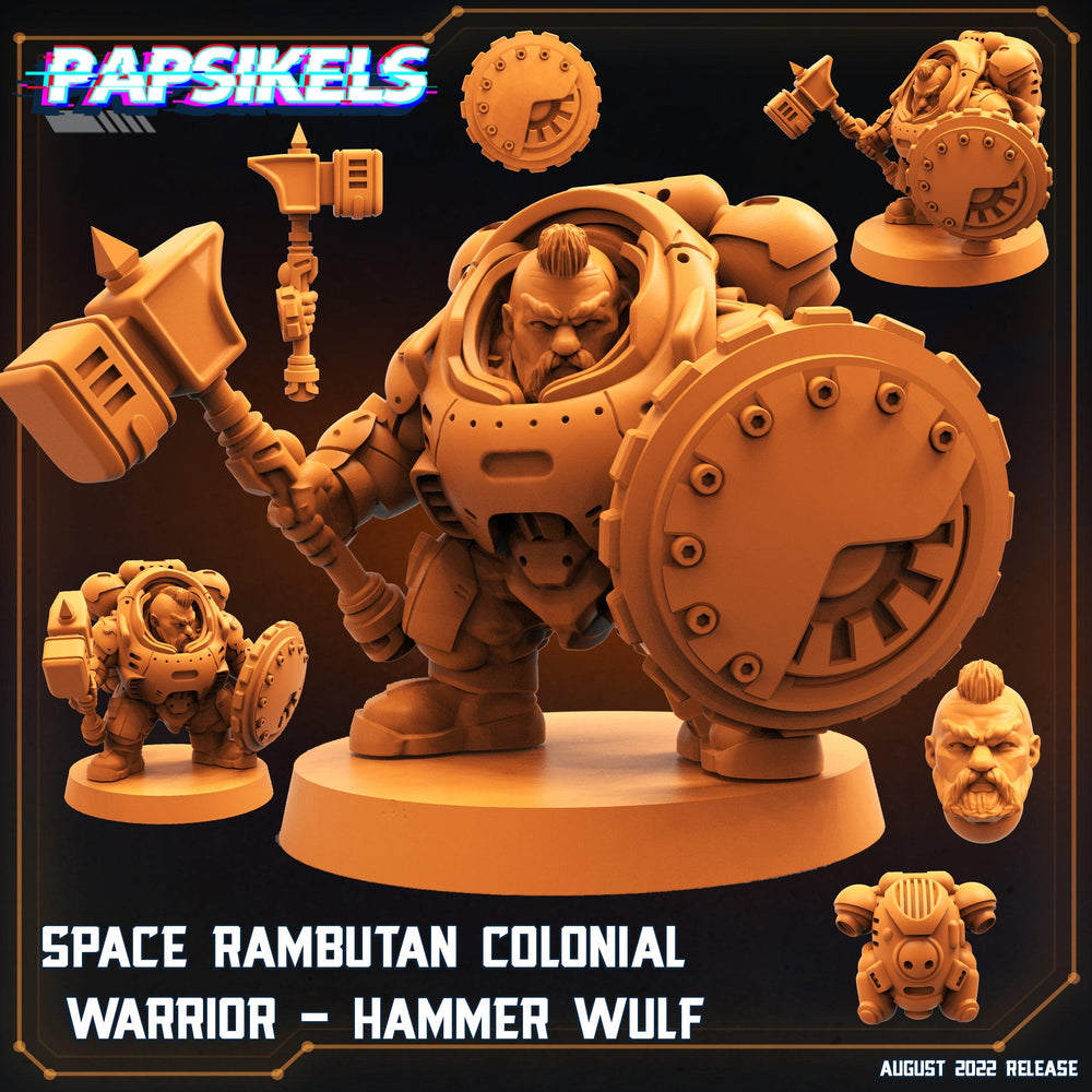 3D Printed Papsikels Cyberpunk Sci-Fi Space Rambutan Set - 28mm 32mm (Online Only)
