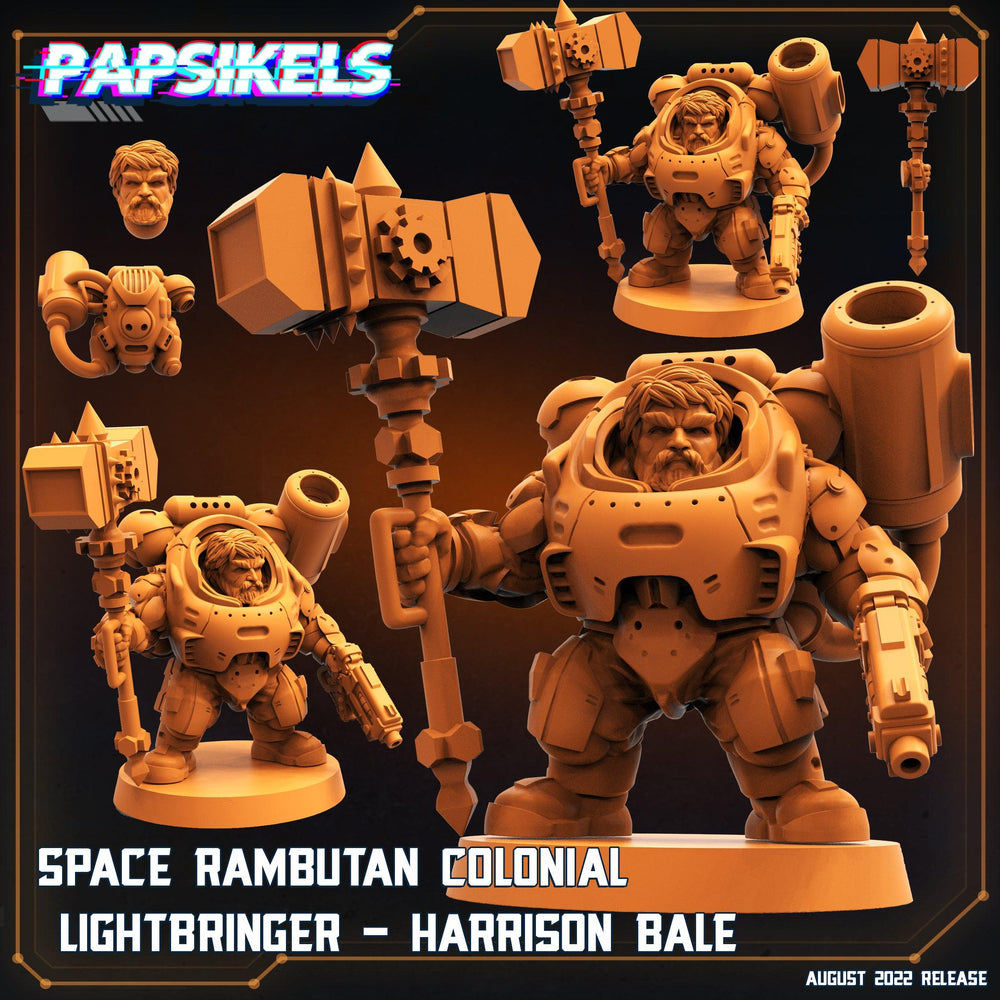 3D Printed Papsikels Cyberpunk Sci-Fi Space Rambutan Set - 28mm 32mm (Online Only)