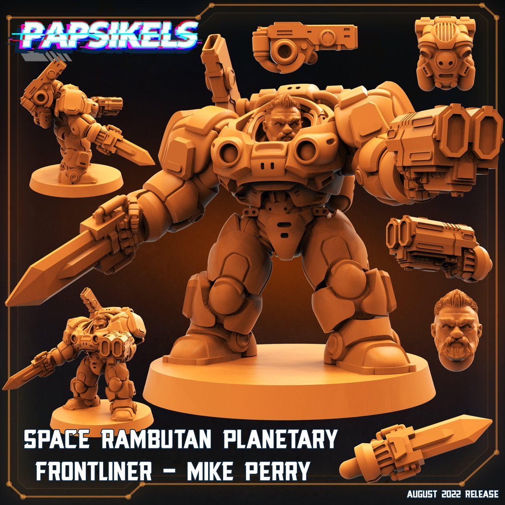 3D Printed Papsikels Cyberpunk Sci-Fi Space Rambutan Set - 28mm 32mm (Online Only)