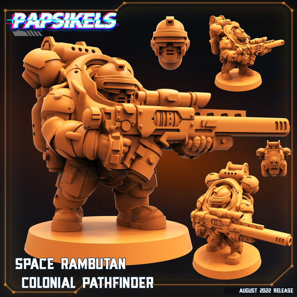 3D Printed Papsikels Cyberpunk Sci-Fi Space Rambutan Set - 28mm 32mm (Online Only)