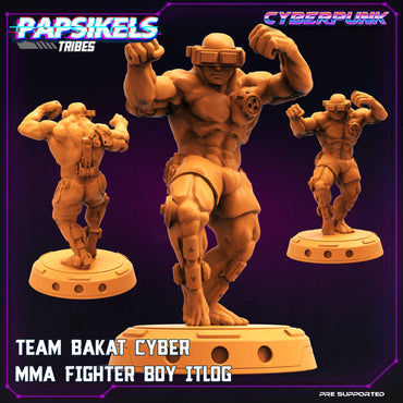 3D Printed Papsikels Cyberpunk Sci-Fi Team Bakat Cyber Mma Fighter Boy Itlog - 28mm 32mm (Online Only)