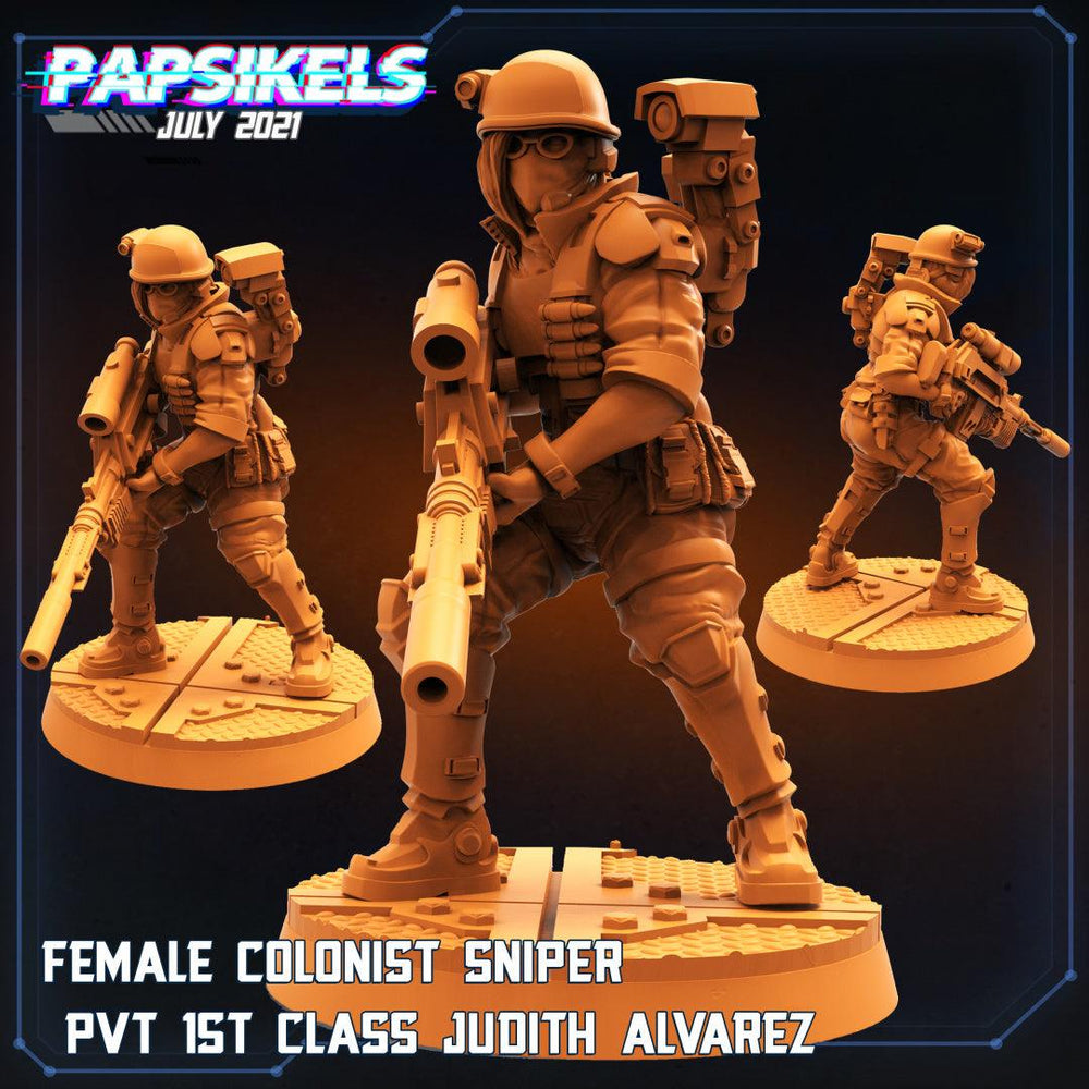 3D Printed Papsikels Cyberpunk Sci-Fi Team Valkyrie Set - 28mm 32mm (Online Only)