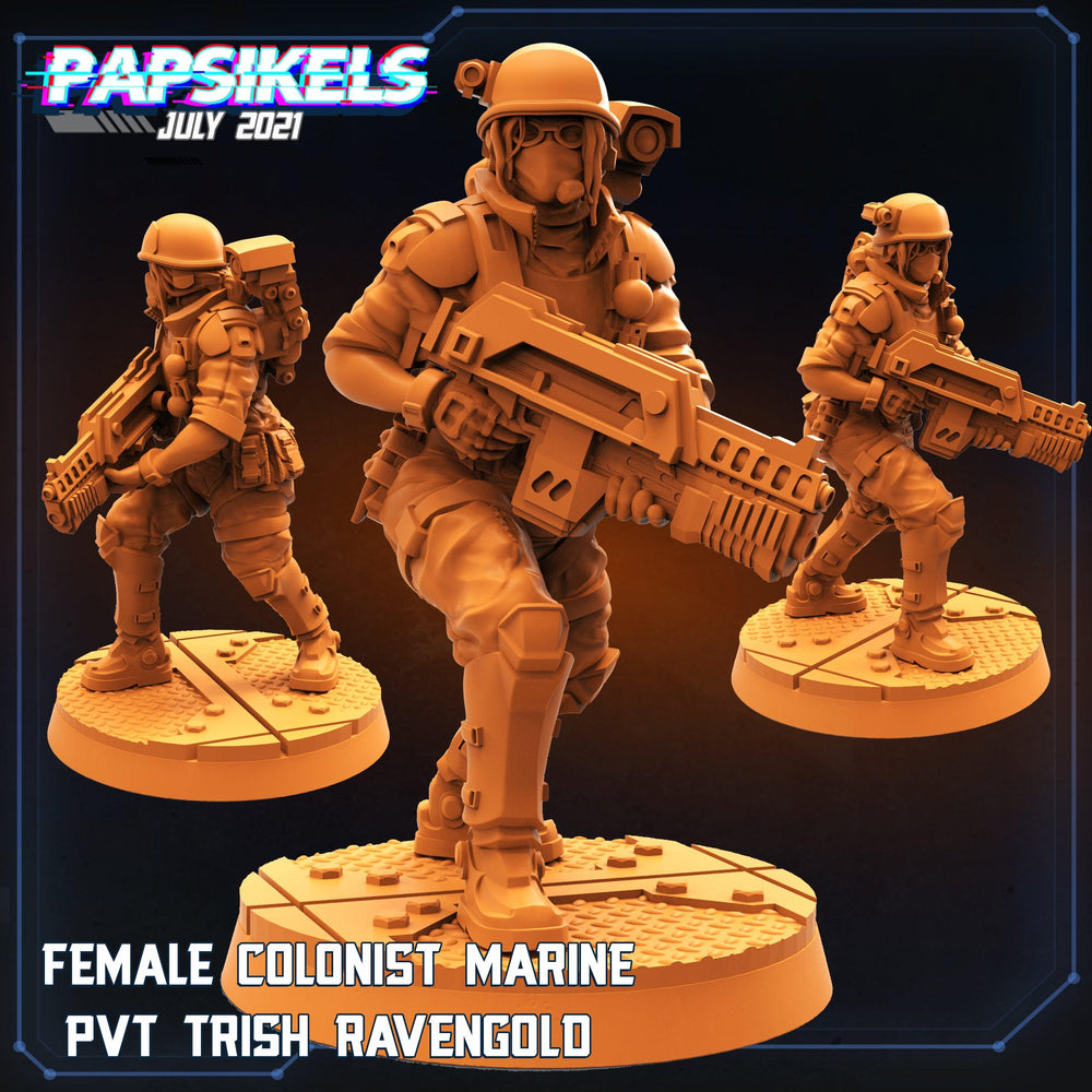 3D Printed Papsikels Cyberpunk Sci-Fi Team Valkyrie Set - 28mm 32mm (Online Only)