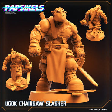 3D Printed Papsikels Cyberpunk Sci-Fi Ugok Chainsaw Slasher - 28mm 32mm (Online Only)