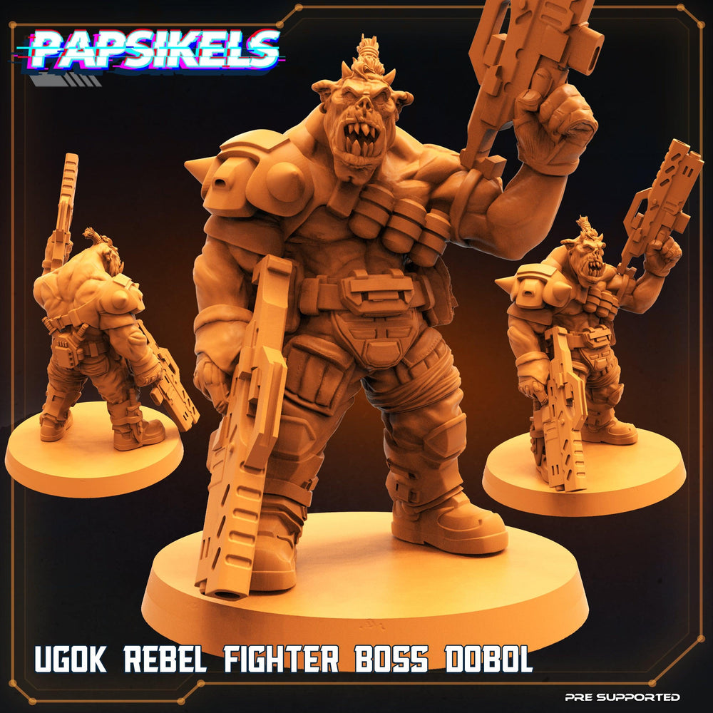 3D Printed Papsikels Cyberpunk Sci-Fi Ugok Rebel Fighter Set - 28mm 32mm (Online Only)
