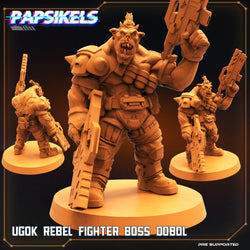 3D Printed Papsikels Cyberpunk Sci-Fi Ugok Rebel Fighter Set - 28mm 32mm (Online Only)