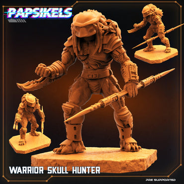 3D Printed Papsikels Cyberpunk Sci-Fi Warrior Skull Hunter - 28mm 32mm (Online Only)