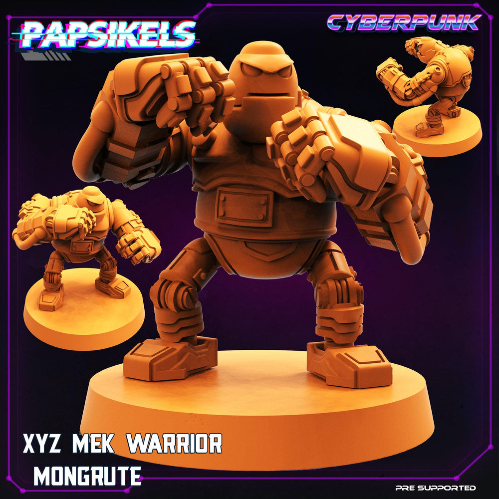 3D Printed Papsikels Cyberpunk Sci-Fi XYZ Mek Warrior Mongrute - 28mm 32mm (Online Only)