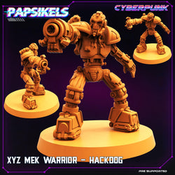 3D Printed Papsikels Cyberpunk Sci-Fi XYZ Mek Warrior Set - 28mm 32mm (Online Only)