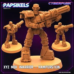 3D Printed Papsikels Cyberpunk Sci-Fi XYZ Mek Warrior Set - 28mm 32mm (Online Only)
