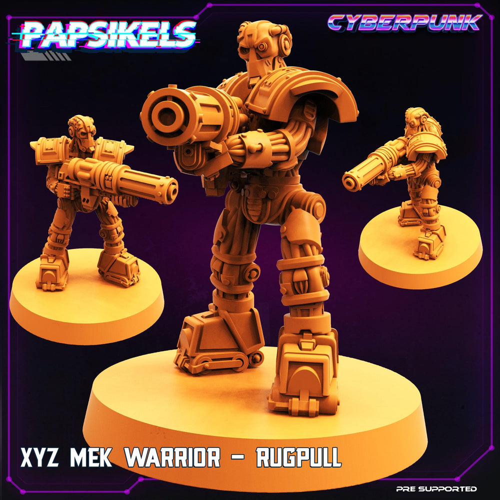 3D Printed Papsikels Cyberpunk Sci-Fi XYZ Mek Warrior Set - 28mm 32mm (Online Only)