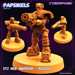 3D Printed Papsikels Cyberpunk Sci-Fi XYZ Mek Warrior Set - 28mm 32mm (Online Only)